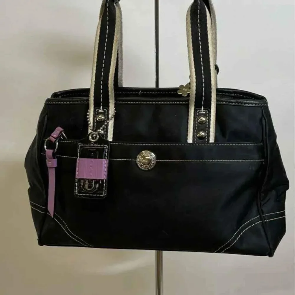 COACH Nylon Black Designer Purse Handbag Shoulder Bag